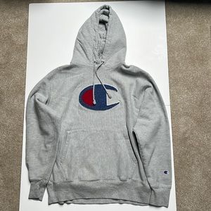 Gray Champion Reverse Weave hoodie